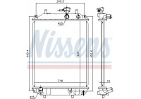Kylare, motorkylning 617556 Nissens
