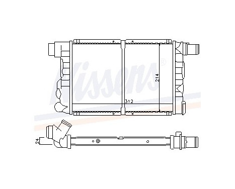 Kylare, motorkylning 61805 Nissens