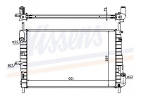 Kylare, motorkylning 62025A Nissens