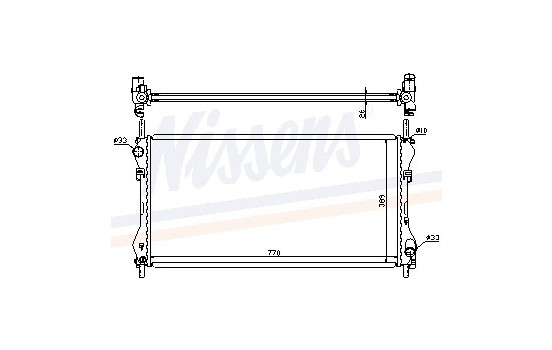 Kylare, motorkylning 62046A Nissens