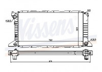 Kylare, motorkylning 62057A Nissens