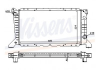 Kylare, motorkylning 62241A Nissens