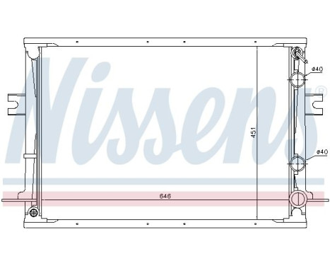 Kylare, motorkylning 62310 Nissens, bild 2