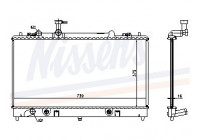 Kylare, motorkylning 62465A Nissens