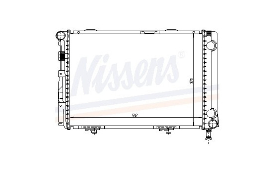 Kylare, motorkylning 62549A Nissens