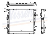 Kylare, motorkylning 62629A Nissens
