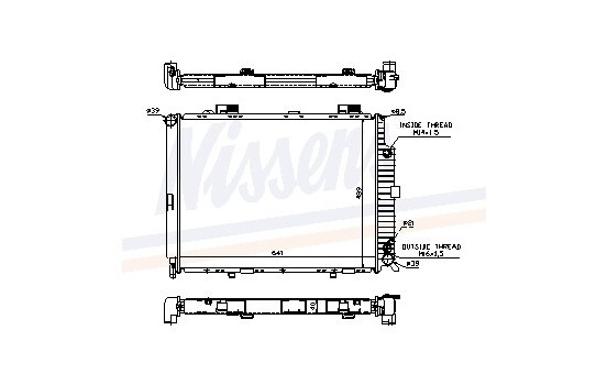 Kylare, motorkylning 62689A Nissens