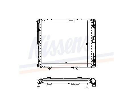Kylare, motorkylning 62698A Nissens
