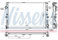 Kylare, motorkylning 627033 Nissens