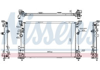 Kylare, motorkylning 627063 Nissens