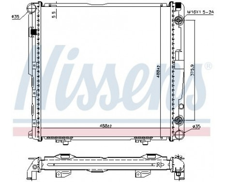 Kylare, motorkylning 62751A Nissens, bild 2