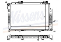 Kylare, motorkylning 62752A Nissens