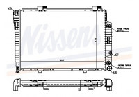Kylare, motorkylning 62756A Nissens