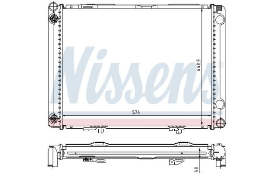 Kylare, motorkylning 62766A Nissens, bild 2