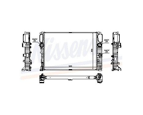 Kylare, motorkylning 62796A Nissens