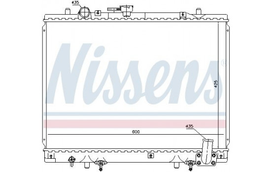 Kylare, motorkylning 628974 Nissens