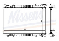 Kylare, motorkylning 62921A Nissens