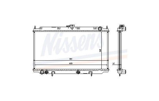 Kylare, motorkylning 62924A Nissens
