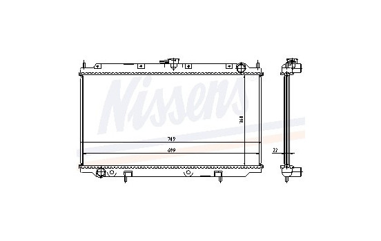 Kylare, motorkylning 62927A Nissens