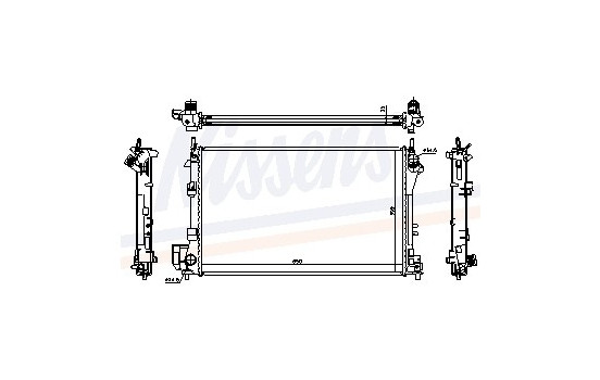 Kylare, motorkylning 63022A Nissens