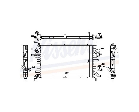 Kylare, motorkylning 63029A Nissens