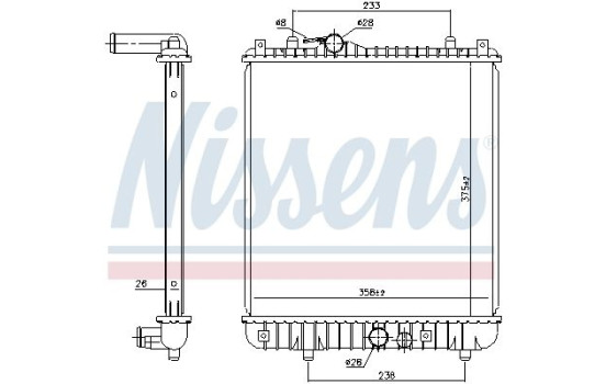 Kylare, motorkylning 630787 Nissens