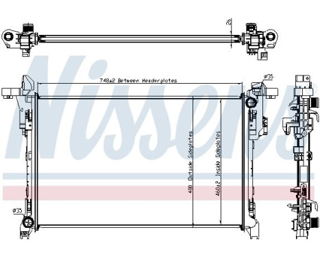 Kylare, motorkylning 630792 Nissens, bild 5