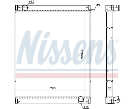 Kylare, motorkylning 63444 Nissens