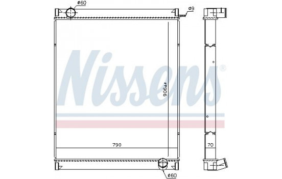 Kylare, motorkylning 63444 Nissens