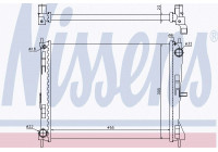 Kylare, motorkylning 637605 Nissens