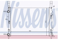 Kylare, motorkylning 637628 Nissens