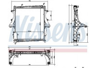Kylare, motorkylning 637875 Nissens