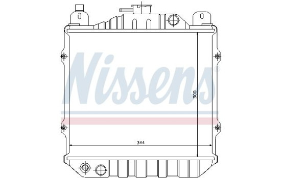 Kylare, motorkylning 64078 Nissens