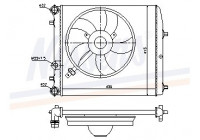 Kylare, motorkylning 64103 Nissens