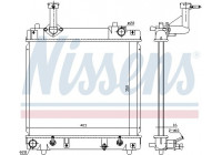 Kylare, motorkylning 641762 Nissens