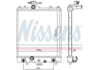 Kylare, motorkylning 641763 Nissens
