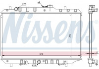 Kylare, motorkylning 64193 Nissens
