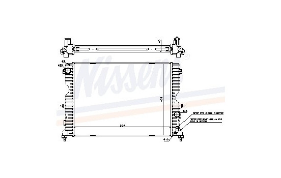 Kylare, motorkylning 64312A Nissens