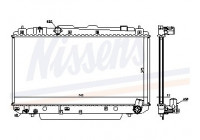 Kylare, motorkylning 64638A Nissens