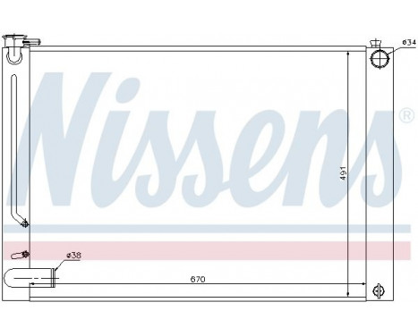 Kylare, motorkylning 64660 Nissens