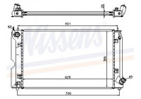 Kylare, motorkylning 64679A Nissens