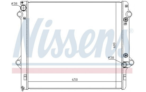 Kylare, motorkylning 646888 Nissens