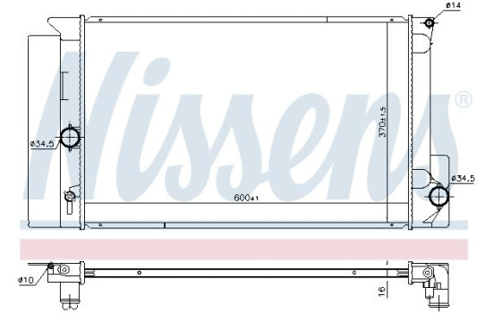 Kylare, motorkylning 646926 Nissens