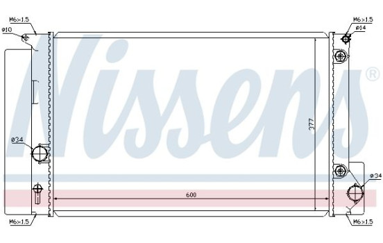 Kylare, motorkylning 64694 Nissens, bild 2