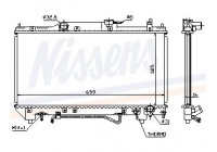 Kylare, motorkylning 64784A Nissens