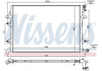 Kylare, motorkylning 65017 Nissens