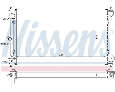 Kylare, motorkylning 651731 Nissens, bild 2