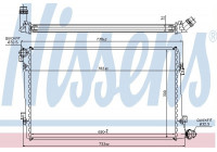 Kylare, motorkylning 65292 Nissens