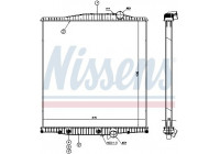 Kylare, motorkylning 654720 Nissens
