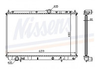Kylare, motorkylning 65543A Nissens